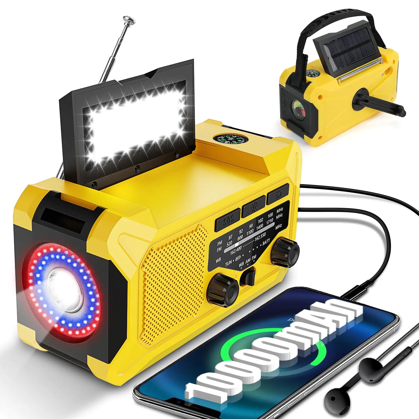 Solar Survivor 10000mAh Multi-Function Radio