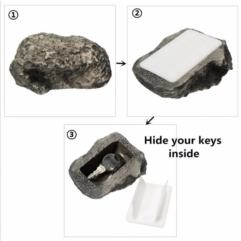 Caja de Piedra Secreta para Llaves